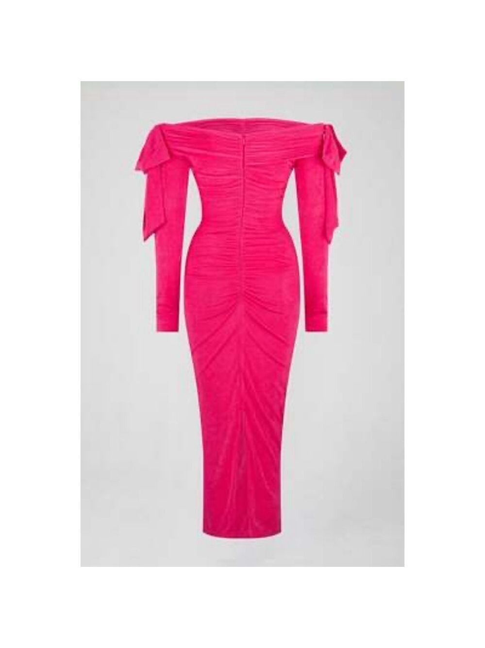 Women's ATOIR Pink Aliah Off-Shoulder Long Sleeve Midi Dress S